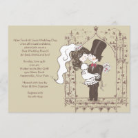 Happy Couple Post Wedding Brunch Invitation