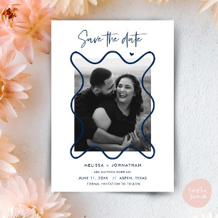 Happy Couple Save the date wedding announcement