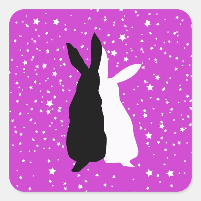 Happy Couple Square Sticker (Front)