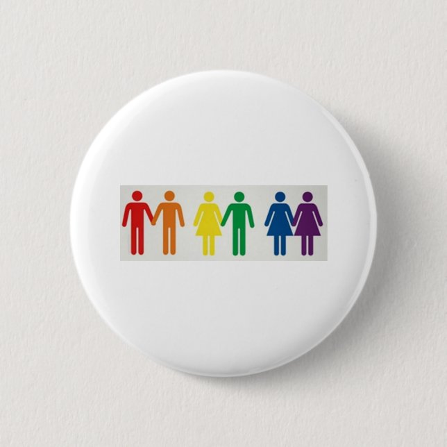 Happy couples 2 inch round button (Front)