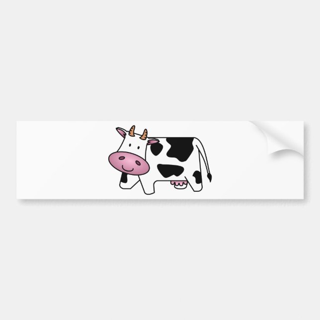 Happy Cow Bumper Sticker (Front)