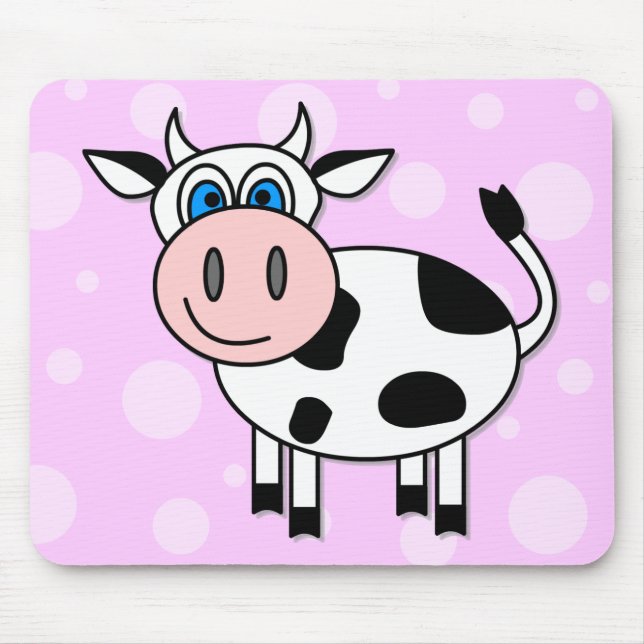 Happy Cow - Customizable! Mouse Pad (Front)