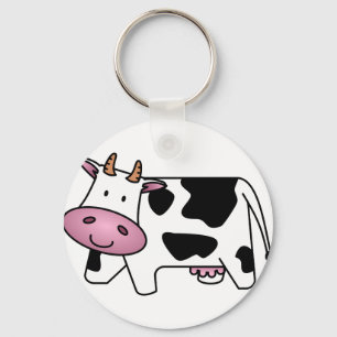 Happy Cow Keychain