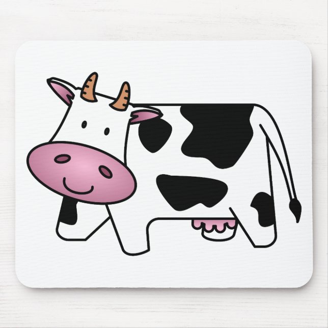 Happy Cow Mouse Pad (Front)