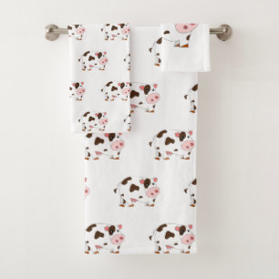 Happy Cows Bath Towels - Your Colour