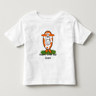Happy Cows Eat Grass - - Customized - Customized Toddler T-shirt