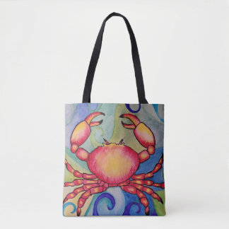 Happy Crab Tote Bag