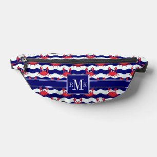 Happy Crabs Pattern Fanny Pack