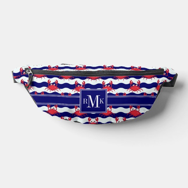 Happy Crabs Pattern Fanny Pack (Lay Down)