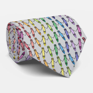 Happy Crayon Pals Neck Tie
