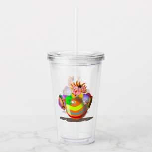 Happy Crazy Clown Acrylic Tumbler