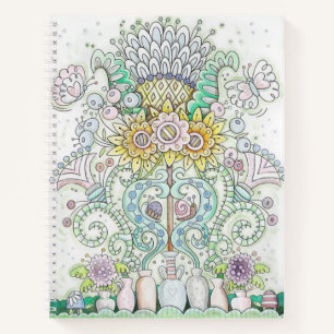 Happy Critters & Flowers Notebook