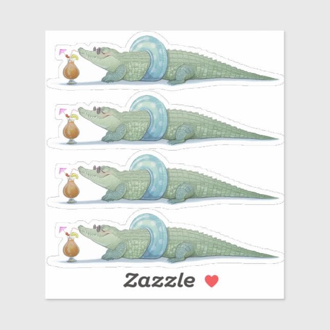 Happy Croc Stickers! (Sheet)