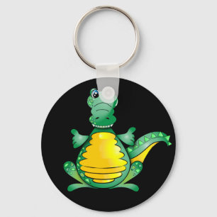 Happy crocodile keychain