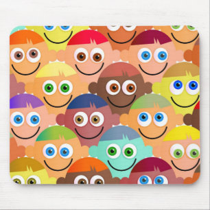 Happy Crowd Mouse Pad