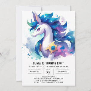 Happy Custom Horse Birthday Invitation