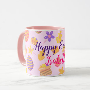 Happy Customize Purple Easter Mug