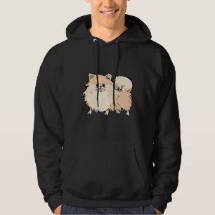 Happy Cute Pomeranian Puppy Dog 62 Hoodie