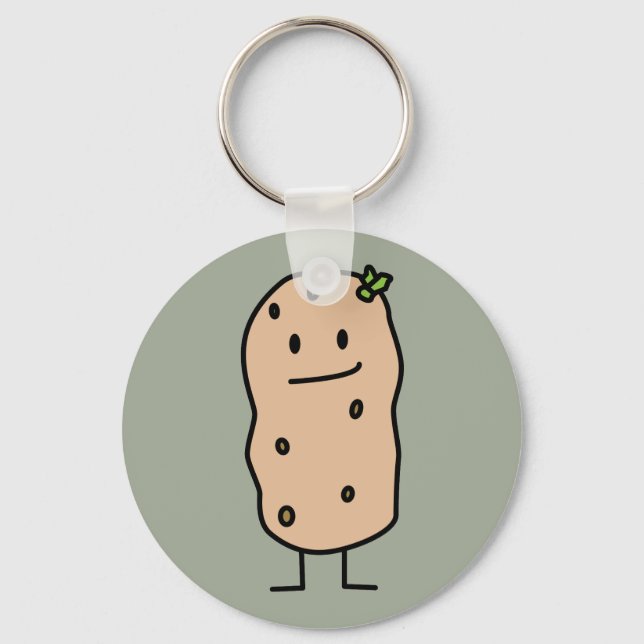 Happy Cute Smiling Potato Keychain (Front)
