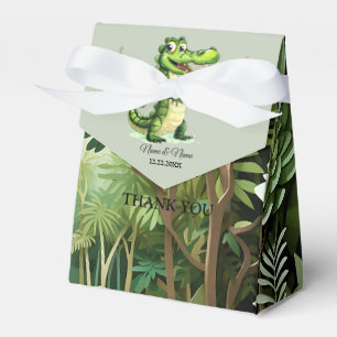Happy Cute Wild Crocodile Jungle Trees Beautiful Favor Box