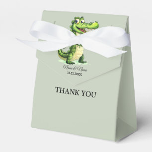 Happy Cute Wild Crocodile Jungle Trees Beautiful Favor Box