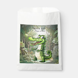 Happy Cute Wild Crocodile Jungle Trees Beautiful Favour Bag