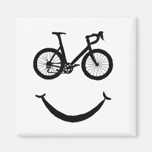 Happy Cycling Riding Bicycle Clipart BikingClipArt Magnet
