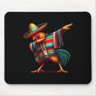 Happy Dabbing Mexican Chicken Cinco De Mayo Lover Mouse Pad