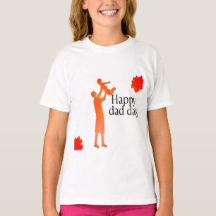 Happy Dad Day Mug – Father & Child Silhouette Gift T-Shirt