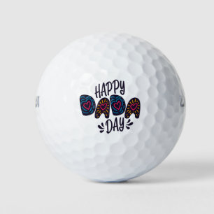 Happy Dada Day Happy Father's Day Golf Balls