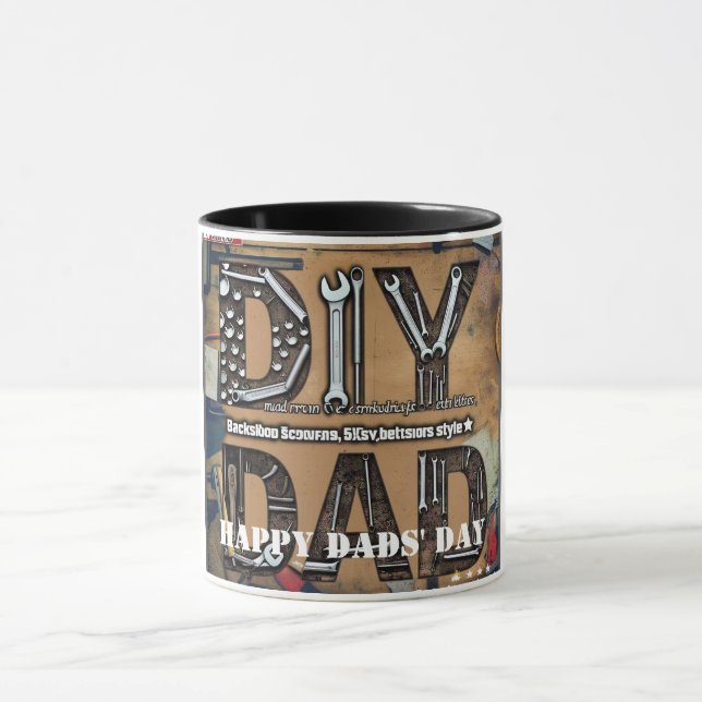 Happy Dads' Day "DIY DAD" Custom  Mug (Center)