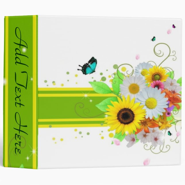 Happy Daisies Binder (Front/Spine)