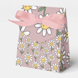 Happy Daisies Pattern - Cute Floral Design Favor Box