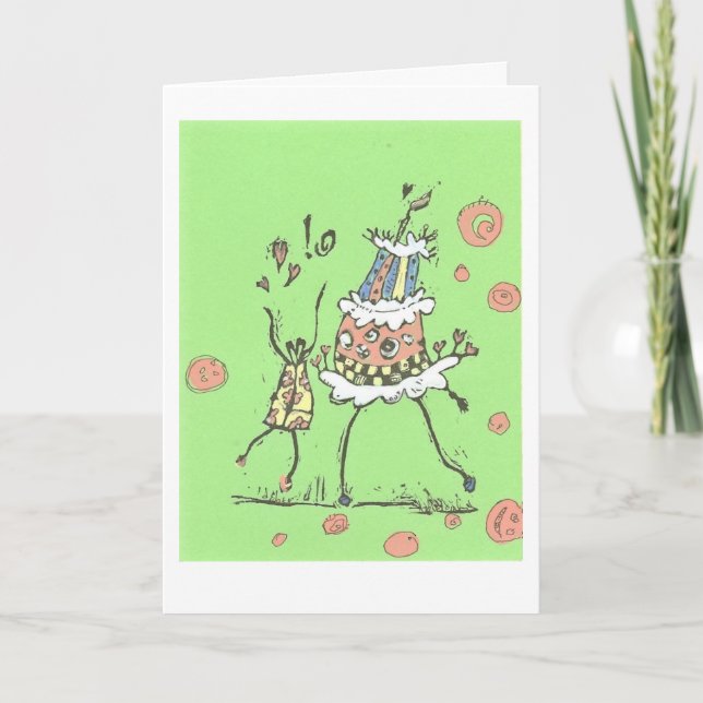 Happy Dance Birthday Card (Front)