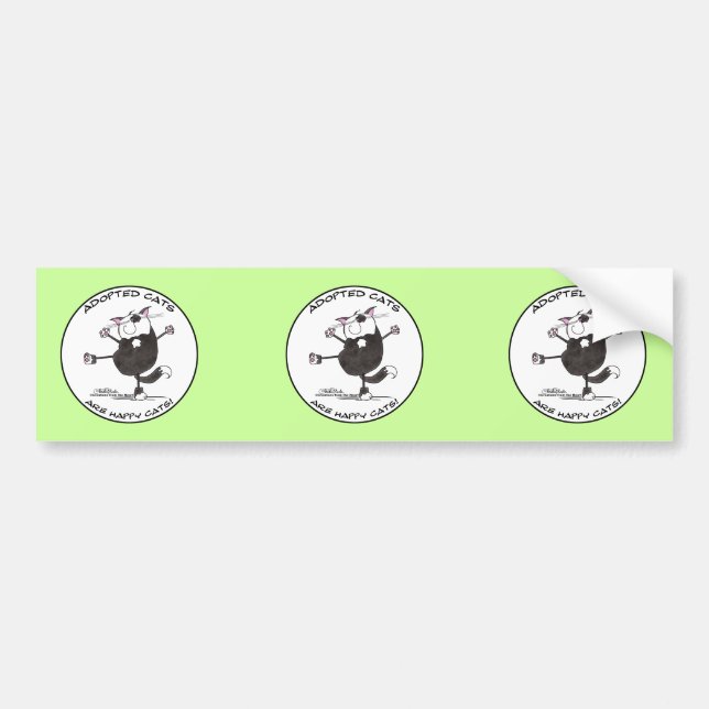 Happy Dance Cat Bumper Sticker (Front)
