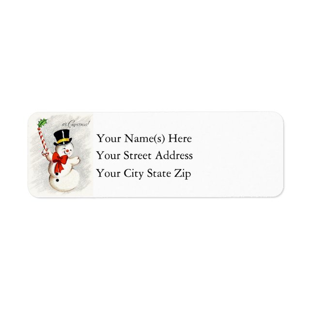 Happy Dancing Christmas Snowman (Front)