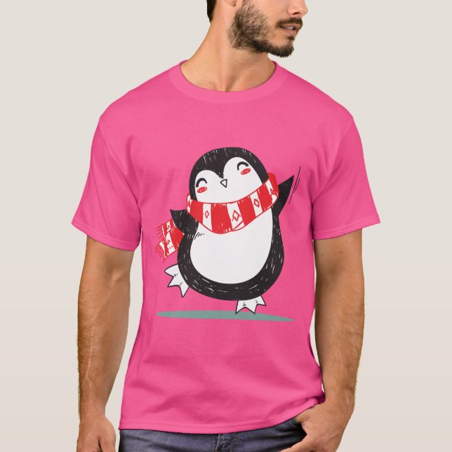 Happy Dancing Penguin T-Shirt (Front)