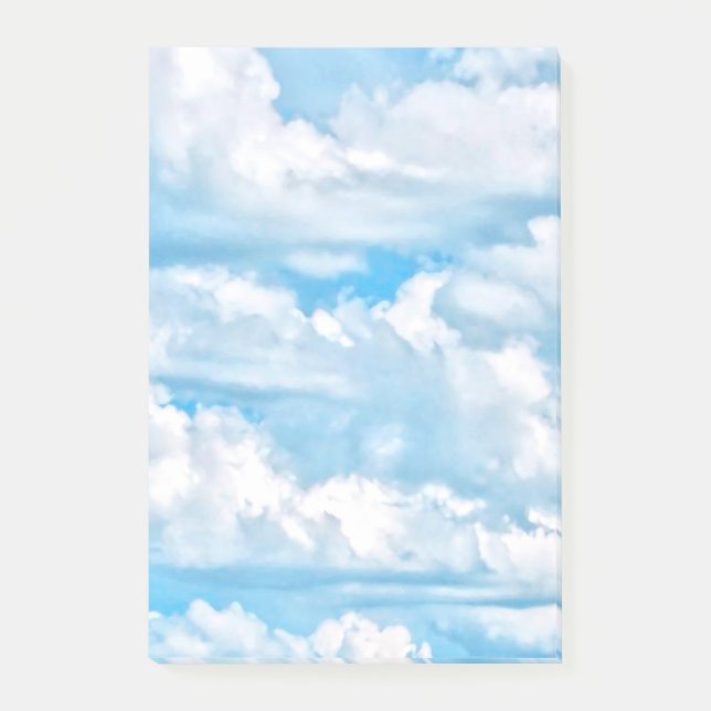 Happy Dancing Sunny Clouds Decor Post-it Notes (Front)