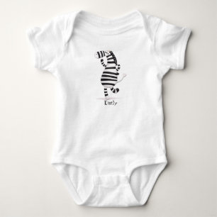 Happy Dancing Zebra Newborn Baby Bodysuit