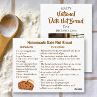 Happy Date Nut Bread Day | December 22nd