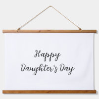 Happy daughters day si.ple minimal add name text t