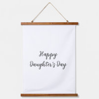 Happy daughters day si.ple minimal add name text t