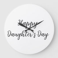 Happy daughters day si.ple minimal add name text t