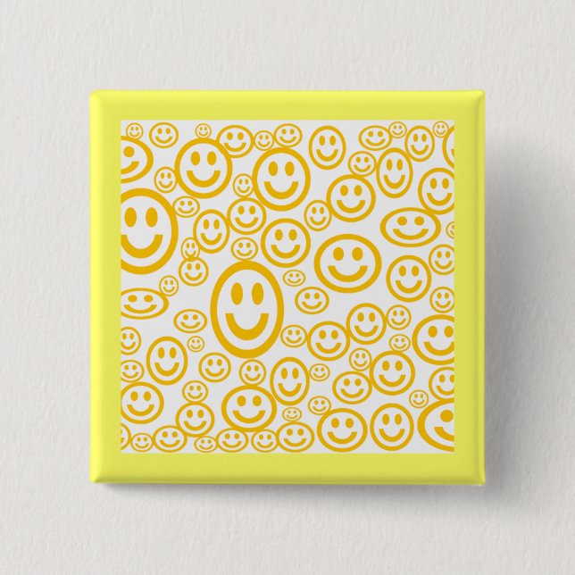 Happy Day_ 2 Inch Square Button (Front)