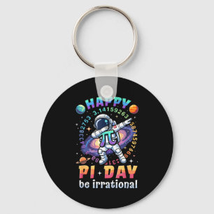 Happy day be irrational math lover teacher kids keychain