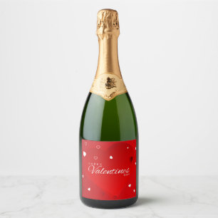 Happy day of love sparkling wine label