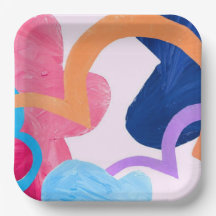 Happy Day Plate Square Large