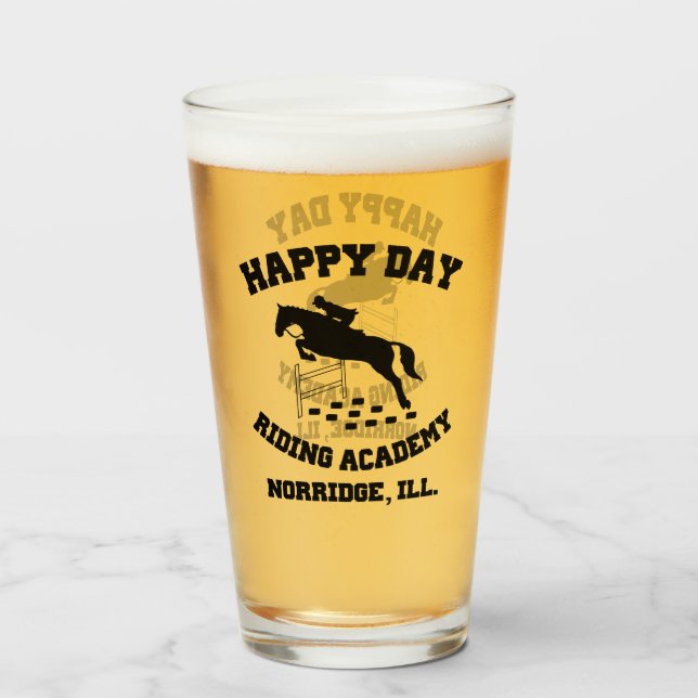 Happy Day Stables, Riding Academy, Norridge, IL Glass (Front Filled)