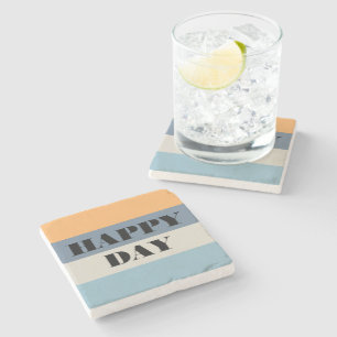 Happy Day Stone Coaster
