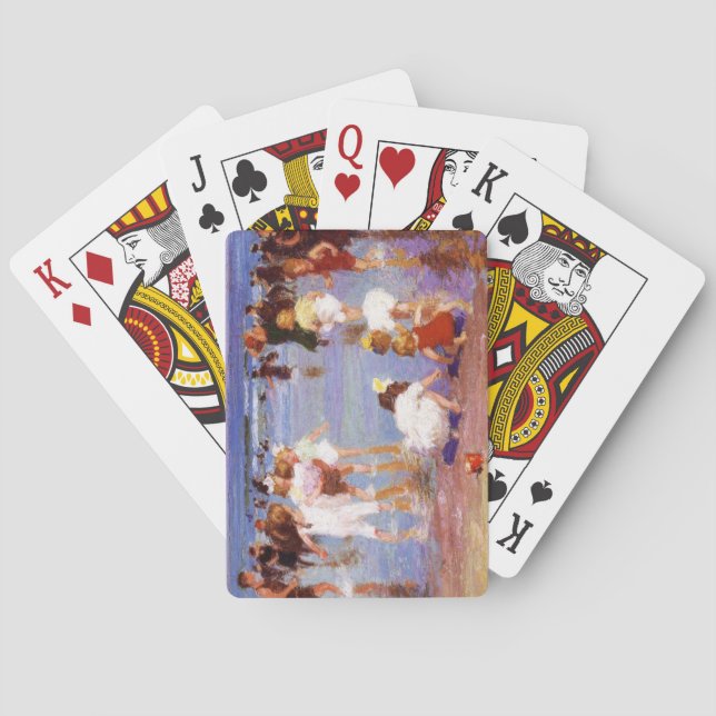 Happy Days at the Beach (by E.H. Potthast) Playing Cards (Back)